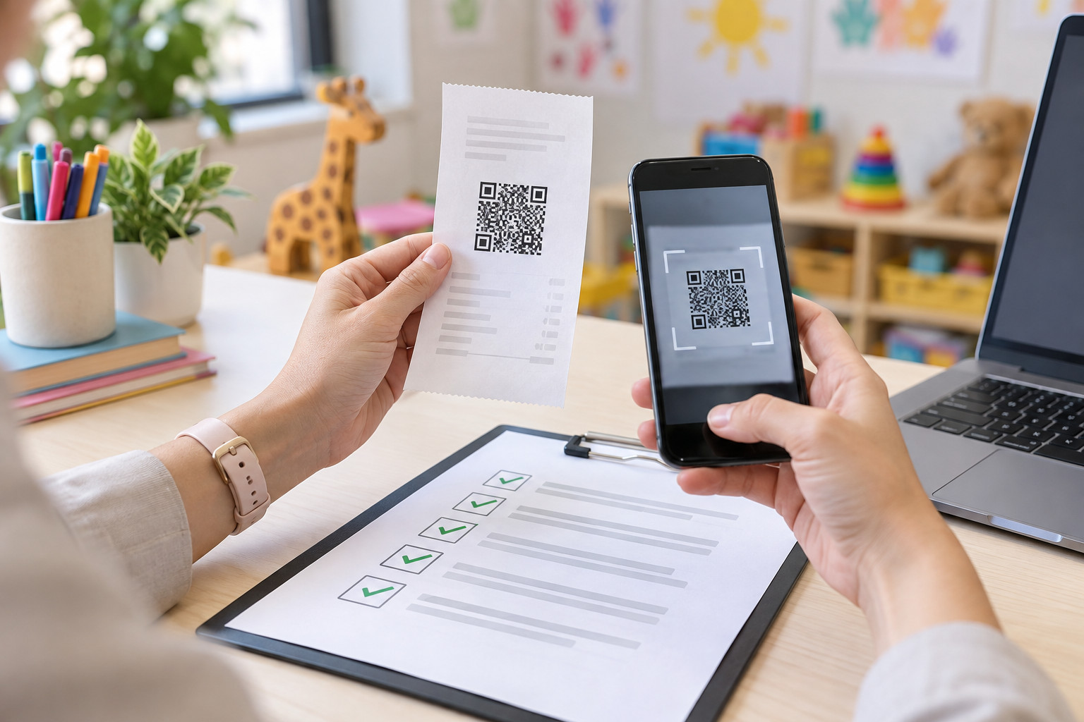 Чек-лист проверки QR-квитанции перед отправкой родителям